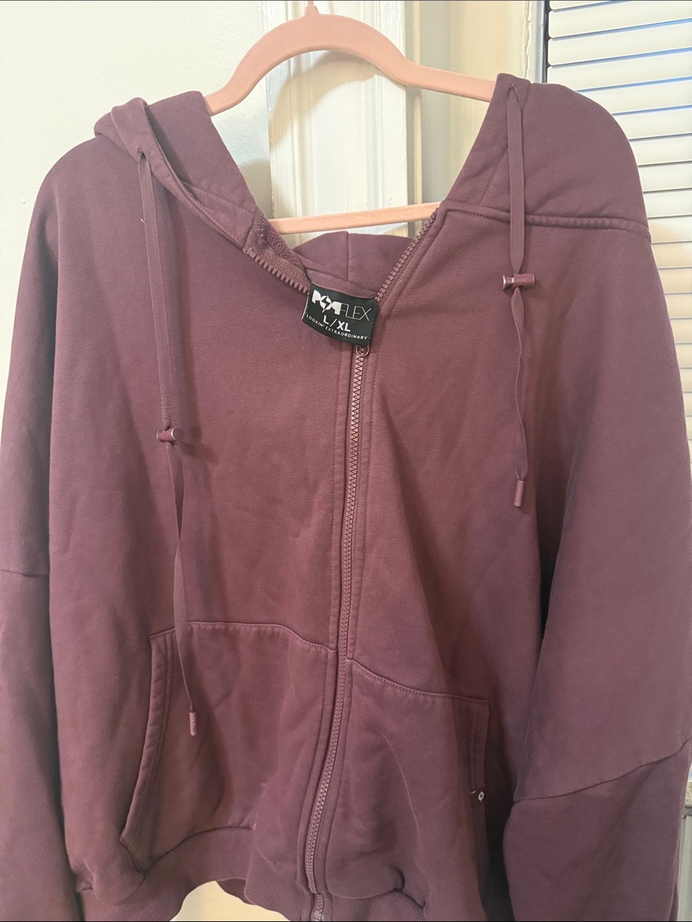 Popflex Cloud Zip-Up Hoodie Plum
